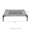Pet Adobe Elevated Portable Pet Bed Cot-Style 30 inx24 inx7 in for Dogs and Small Pets, Indoor/Outdoor Gray 302425FGG - alternate 3